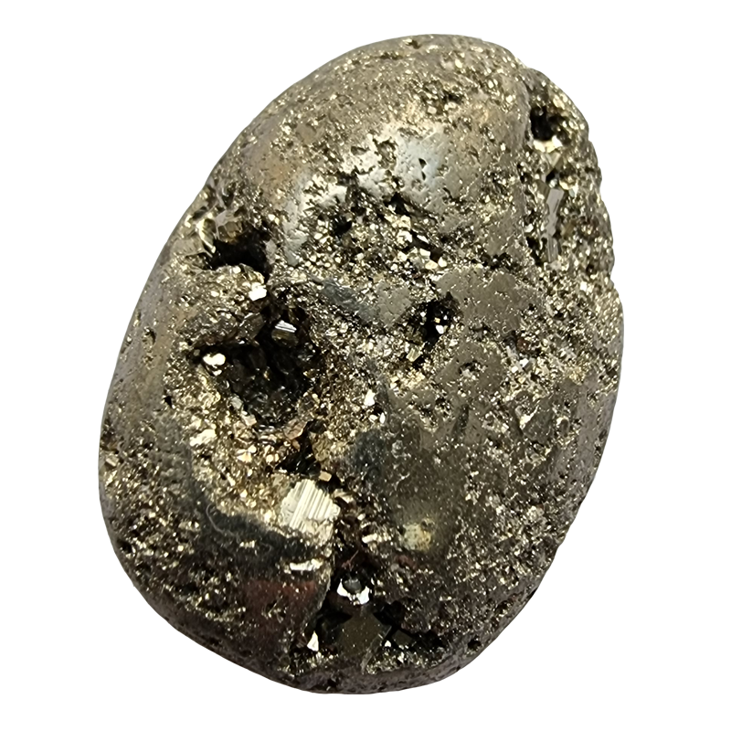 pyrite-du-pérou-pierre-roulée