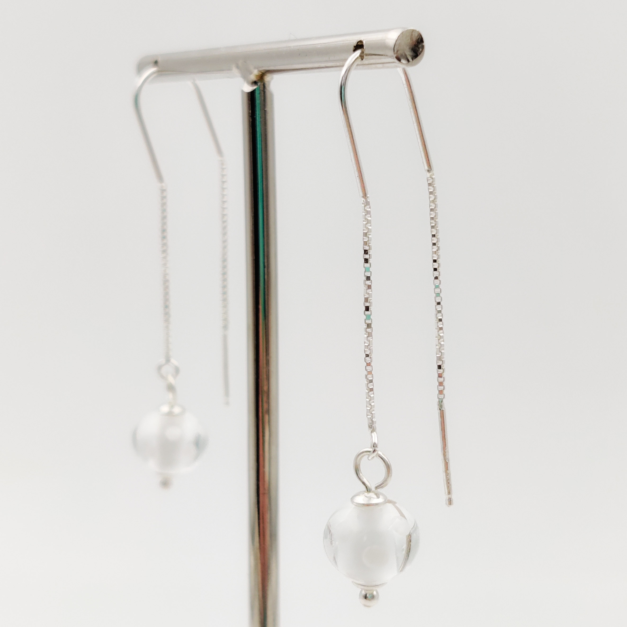 Boucles d\'oreilles chainette Ange