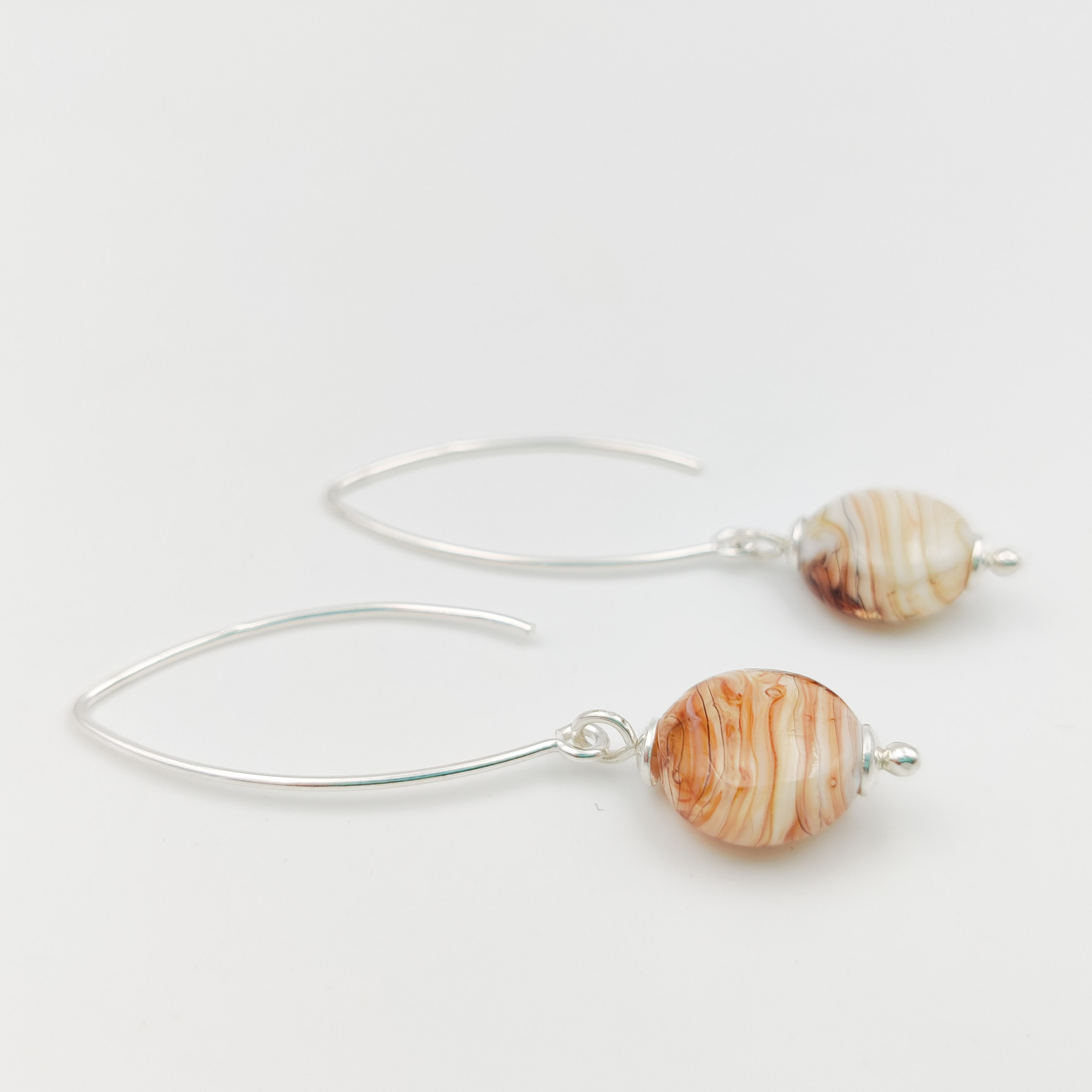 Boucles d\'oreilles arabesques Bois