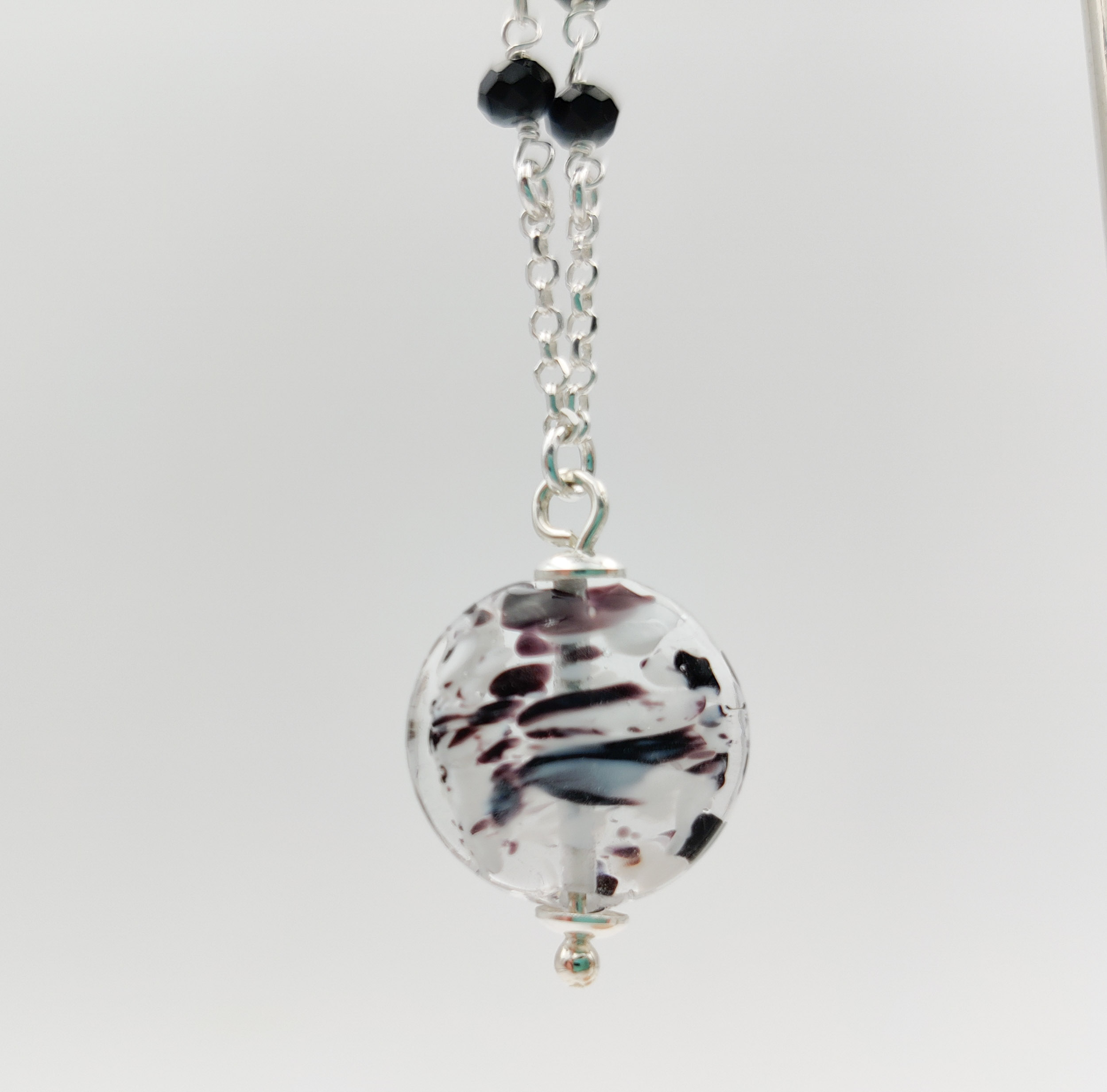 Collier perle noir Crépuscule