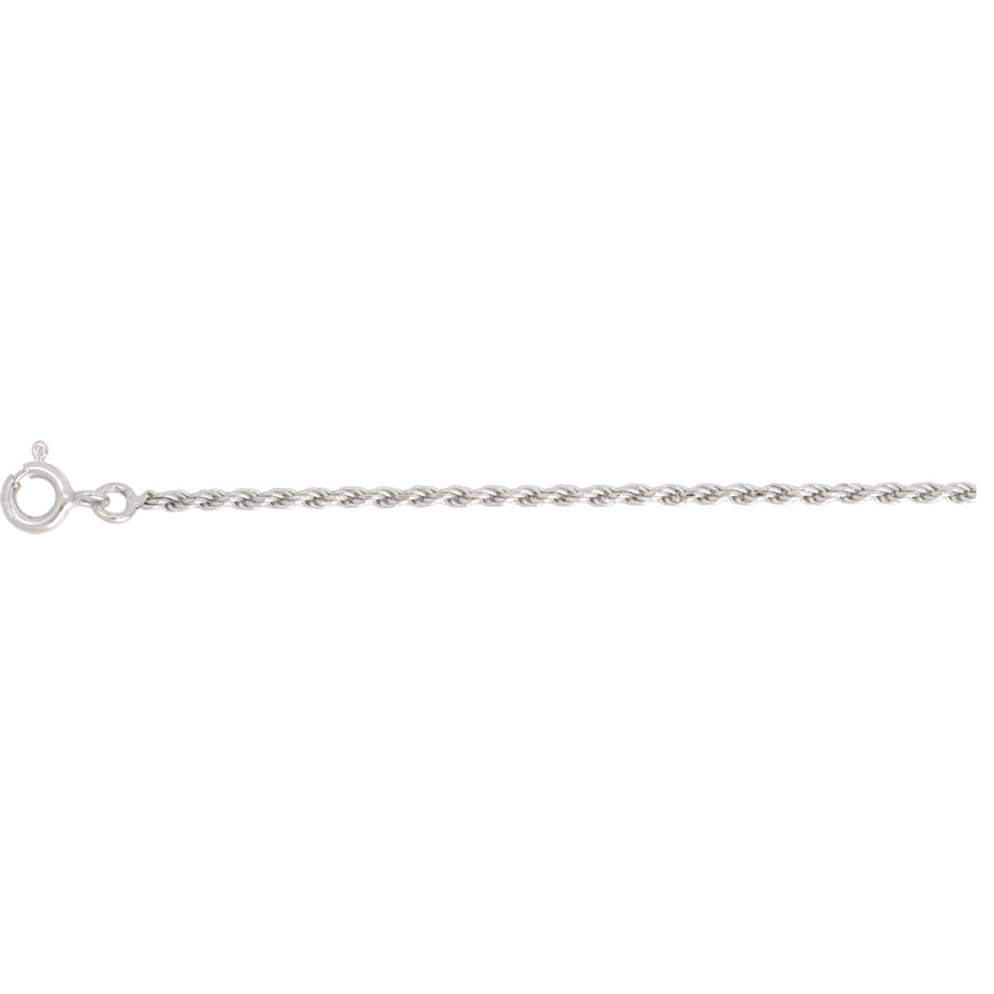 Chaîne torsadée 2mm - 40 à 60cm, argent 925 (poids 7 à 11g) option rhodié