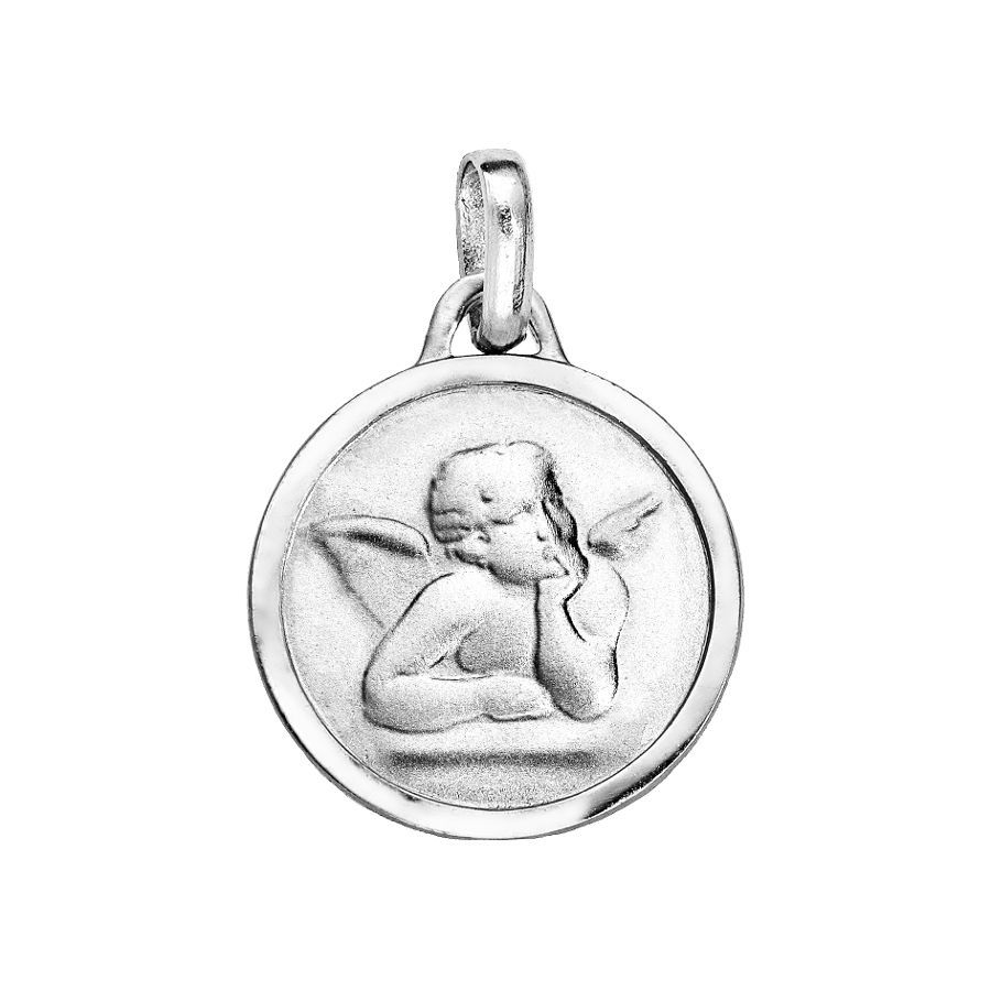 Médaille Ange En Argent 925 - Découpée Finement, Fabriquée à Lourdes, Bijou Spirituel Et Cadeau - 10