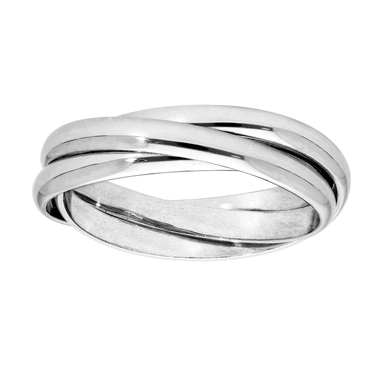 Bague 3 2025 anneaux argent