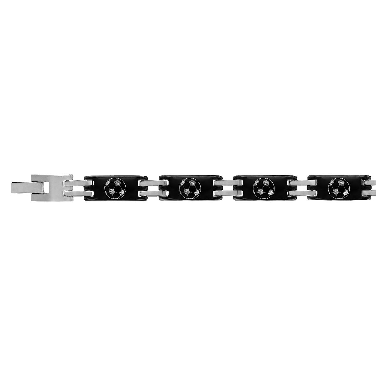 Bracelet foot 7mm - 19 ou 21cm acier & pvd noir