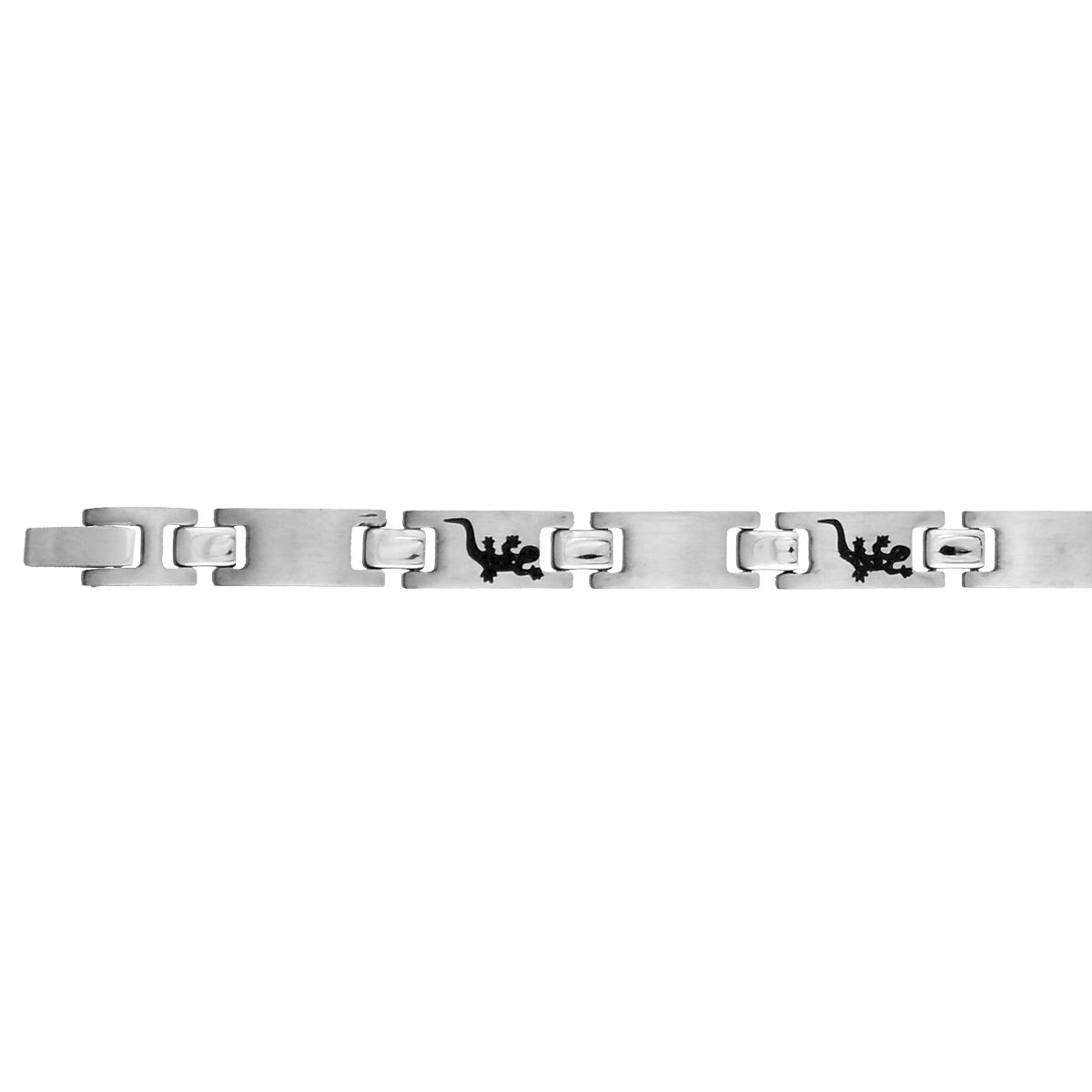 Bracelet Salamandres 7mm, long. 19 et 21cm, acier