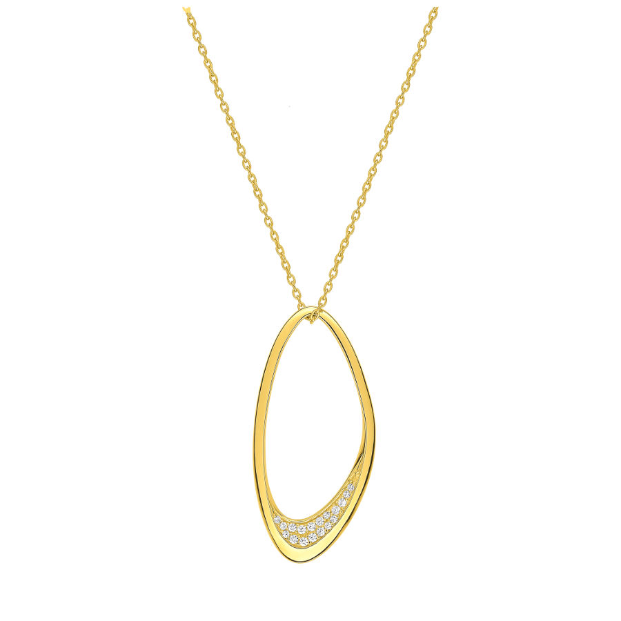 Collier brio, long 40 à 42cm, Oxydes & plaqué Or 18K