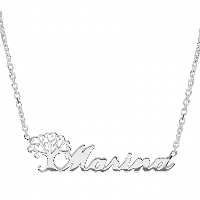 Collier câble en argent rhodié : Longueur - 40 Femme - 6.32 g - Le