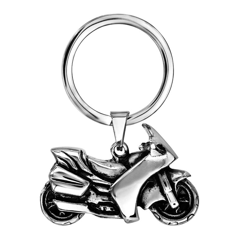 Porte-clés Argent MOTO