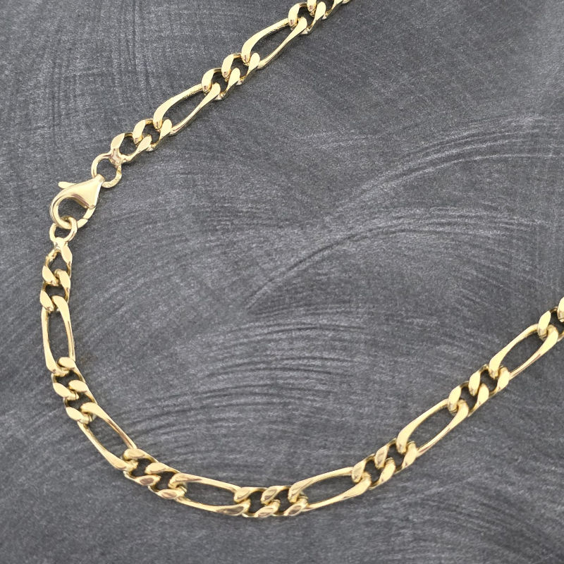 Chaine-homme-plaque-or-figaro-3mm-101214c