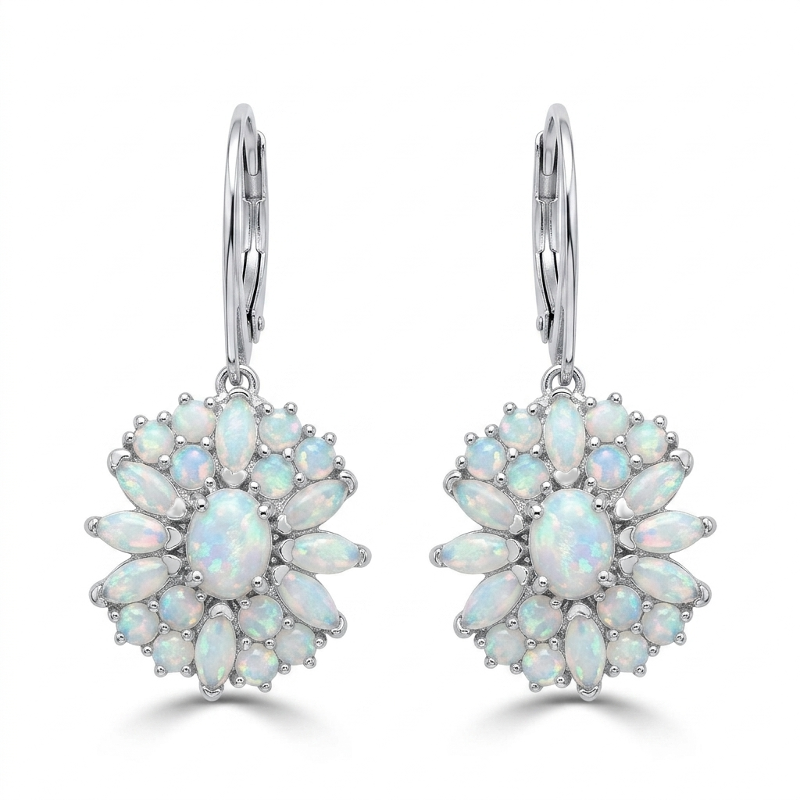 Boucles-dormeuses-opale-blanche-naturelle-Fleur-argent-rhodie-03325EO