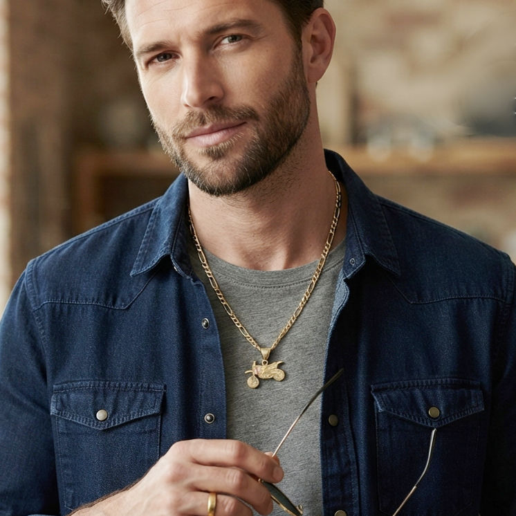 Pendentif-homme-moto-cross-plaque-or-90632