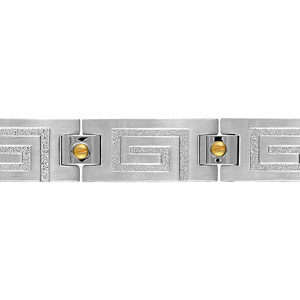 bracelet-acier-plaque-or-motif-geometrique-relief-Thabora-121470