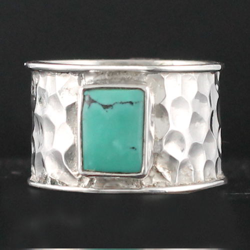 Bague turquoise & argent 925 - T. 55 et 57, photos contractuelles