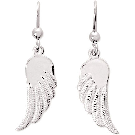 Boucles Ailes d\'Ange argent 925, haut. 3.6cm