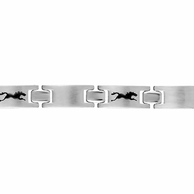 Bracelet chevaux 7mm, Junior - 14 ou 16cm, acier