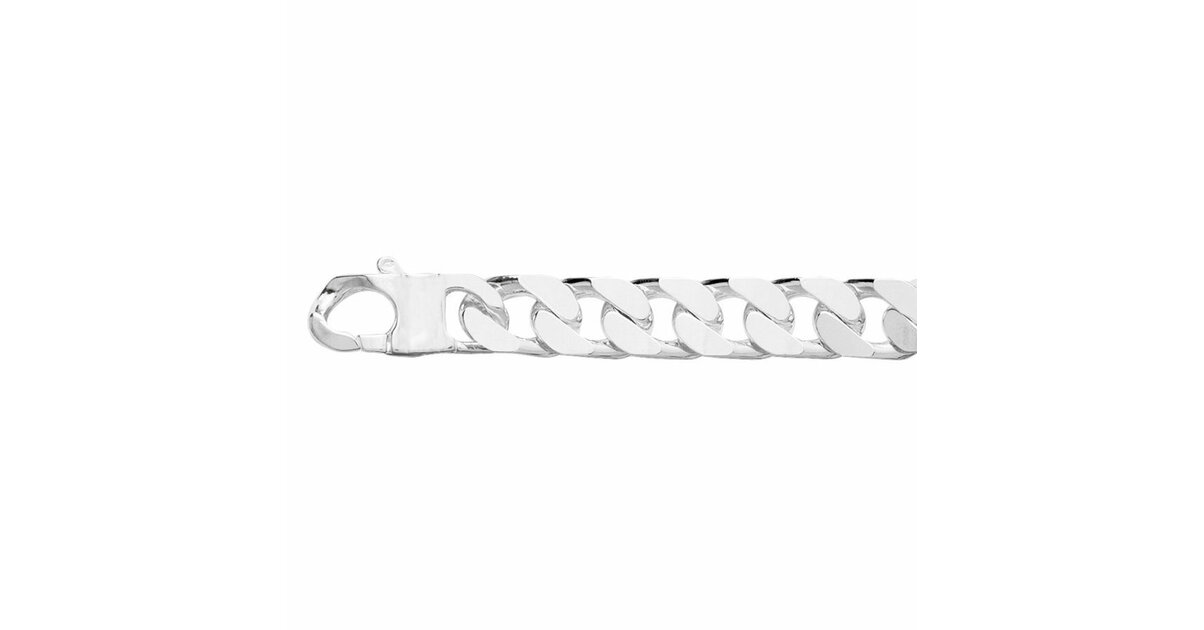Bracelet Homme Ancien Bernard Gourmette - Argent Massif 49g - Bijou Vintage En Argent
