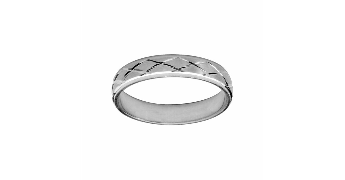 Bague Alliance En Argent Massif 925 - Taille 54/55 - Anneau Simple Et élégant - Occasion