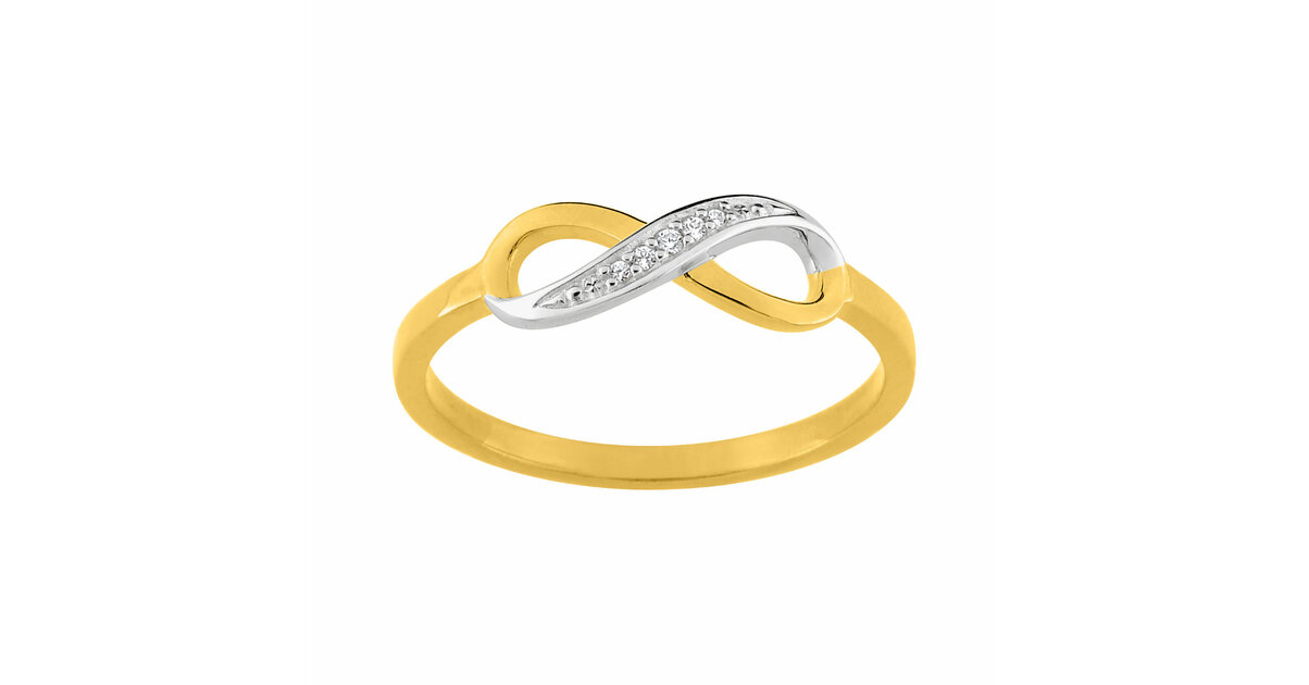 Bague Symbole Infini En Or 18 Carats (750 Millièmes) - Poids 1,37g - Bijou Occasion