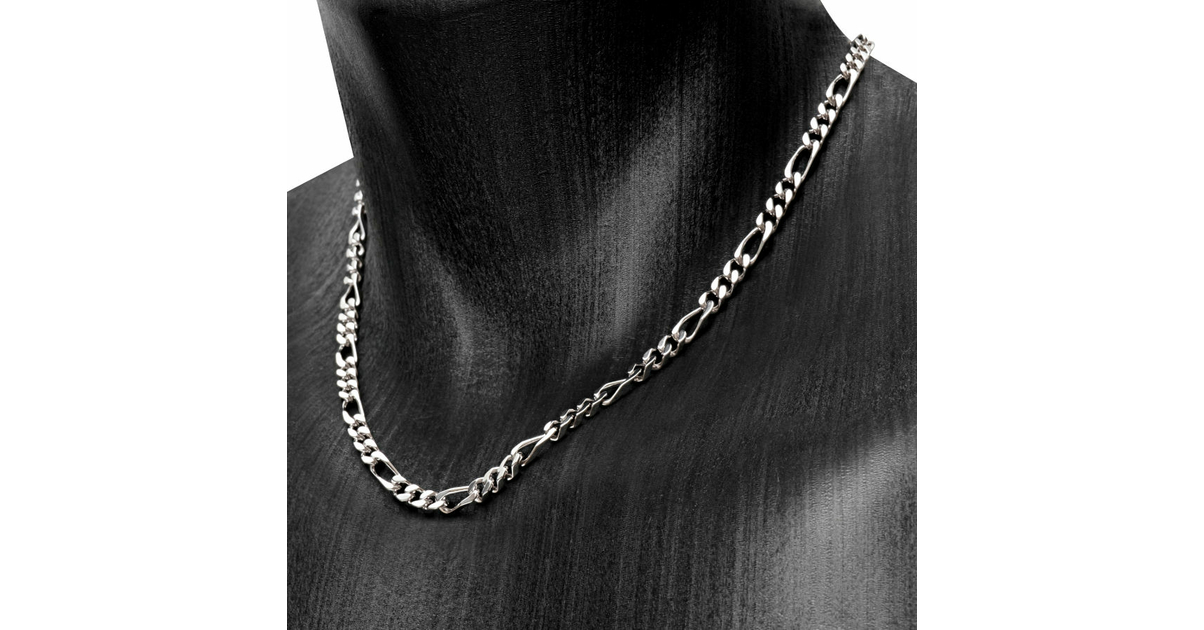 Collana Da Uomo Con Catena A Maglie In Acciaio Inossidabile Da 5 Mm - Foto 2