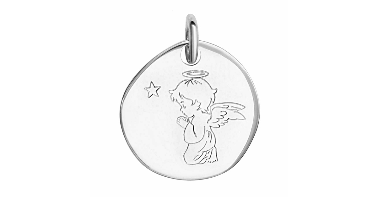 Pendentif Ancien Argent Massif 925 - Breloque Art Déco Thème Zodiaque
