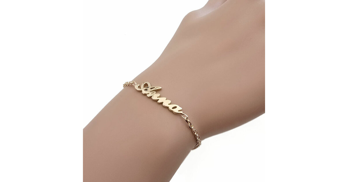 Bracelet Plaqué Or 'Aline' - 18 Cm, Marque Hierzegger - Neuf Avec étiquettes