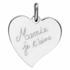 pendentif coeur mamie je t-aime gravure verso argent rhôdié-076463-1181p