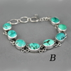bracelet turquoise argent 925-B-420414-800p