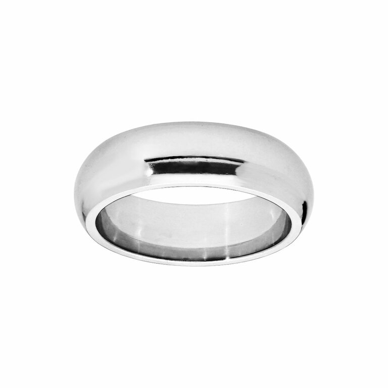 Alliance Unisexe En Argent Massif 925 Rhodié - Taille 58 - Modèle Jonc Lapidé 3 Mm