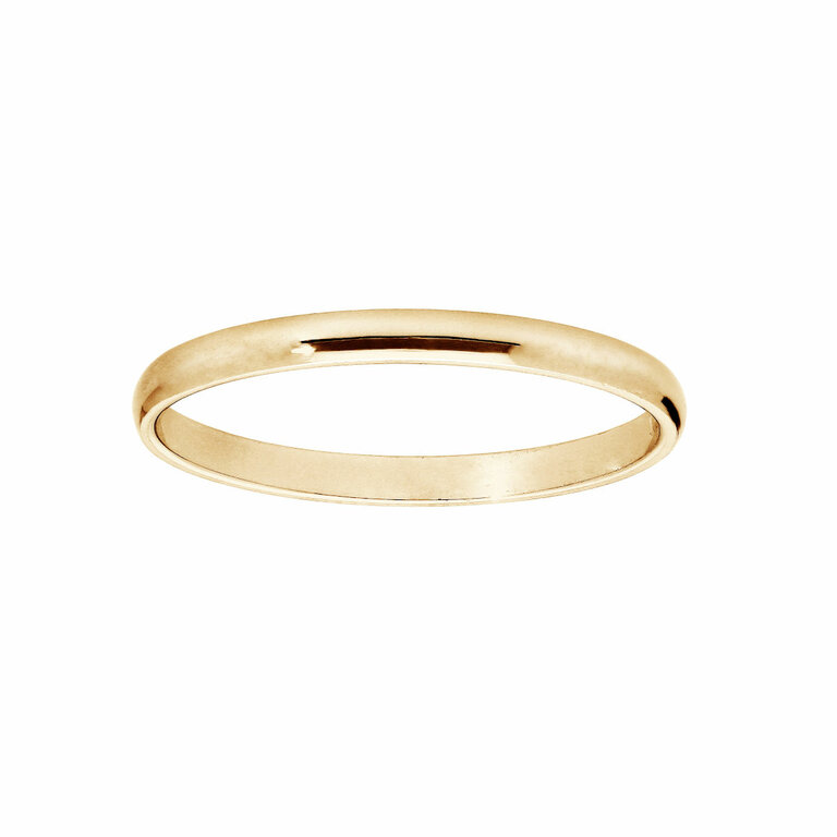 Alliance Jonc Dolly-Bijoux - Plaqué Or 18K 5 Microns, Satinée, Taille 60, Neuve Avec étiquettes