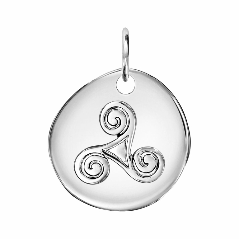 Pendentif Triskell dans un cercle en argent 925 - NEW 2022 main image 0