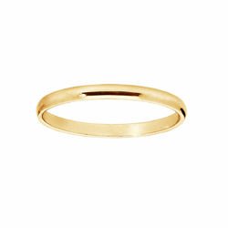 Alliance Double Jonc Satinée Plaqué Or 18K - Taille 50, Femme, Jamais Portée