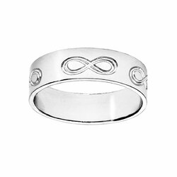 Bague Femme En Argent 925 Rhodié - 3 Anneaux Entrelacés, épaisseur 3 X 5 Mm - Neuf Avec étiquettes