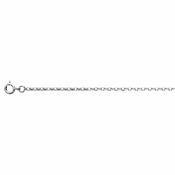 Chaîne Maille Forçat 1,3mm - Argent Massif 40cm | La Boutique des Chrétiens