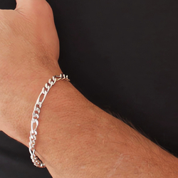 Chaîne Argent Massif Maille Figaro – Longueur 45,5 Cm – 6,81 Gr – Occasion