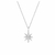Collier étoile oxydes de zirconium argent 925 rhôdié, 40 à 45cm - Aventure 302869.1 MURAT