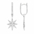 boucles étoile céleste oxydes argent 925 rhôdié MURAT 305214.1 collection AventureMURAT