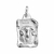 pendentif bélier option gravure zodiaque parchemin en argent 925 rhôdié ou vieilli