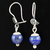 Boucles Lapis-lazuli argent