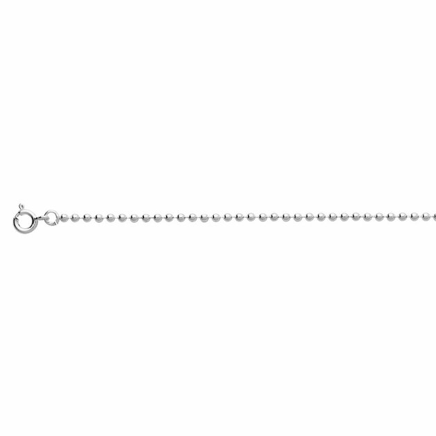 Chaîne Argent 925 Boules 1mm 41cm Diamond Empire - Sans Nickel, Fermoir à Ressort