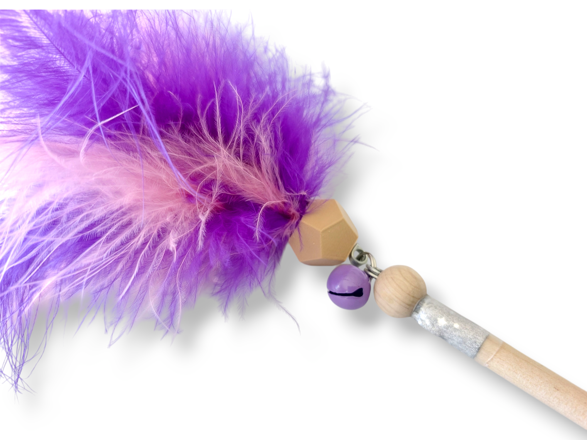 Plumeau Mandy jouet pour chat en plumes véritables