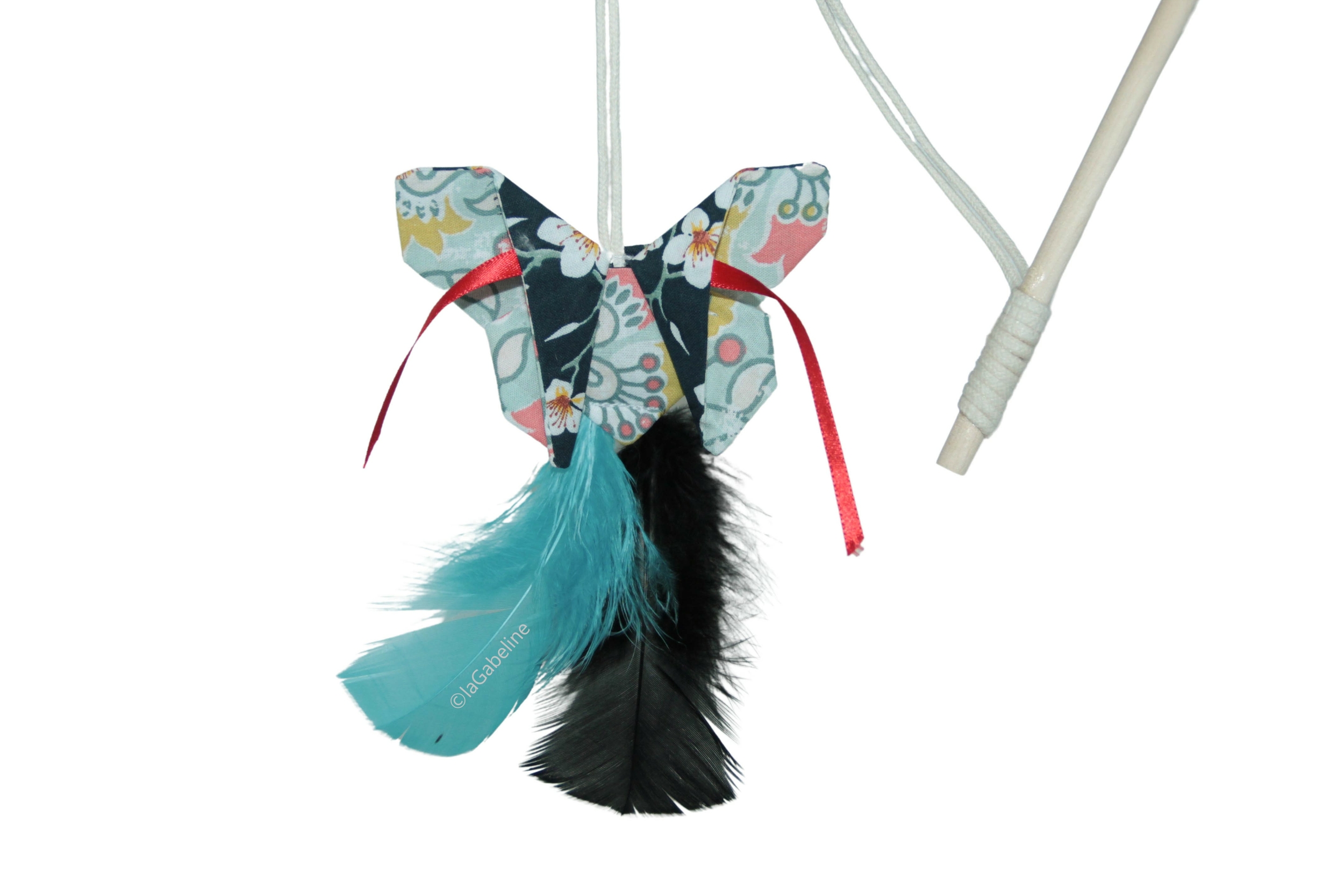 Canne à pêche pour chat