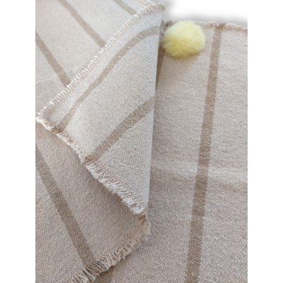 tapis en coton écru