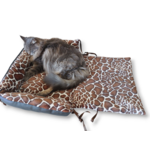 panier pour chat simili cuir et doudou