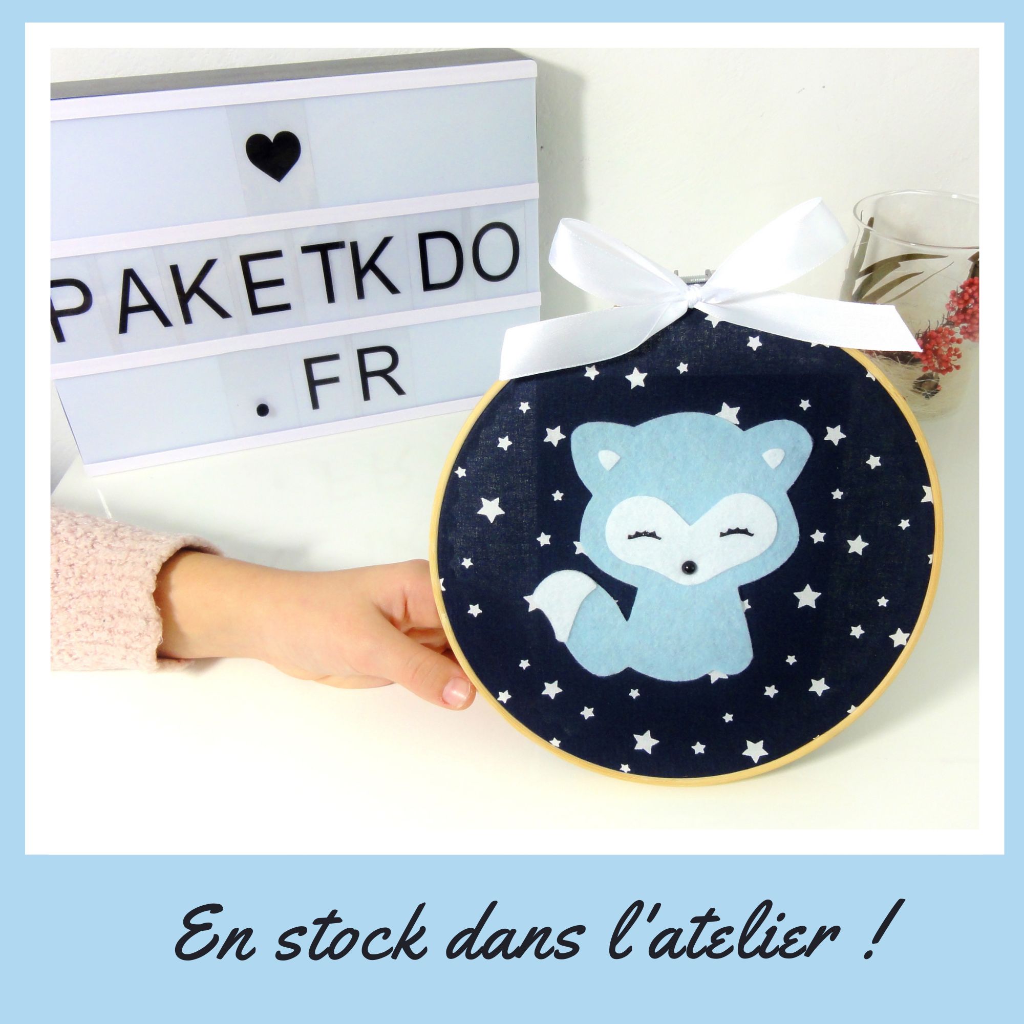 deco_murale_renard_bleu_clair