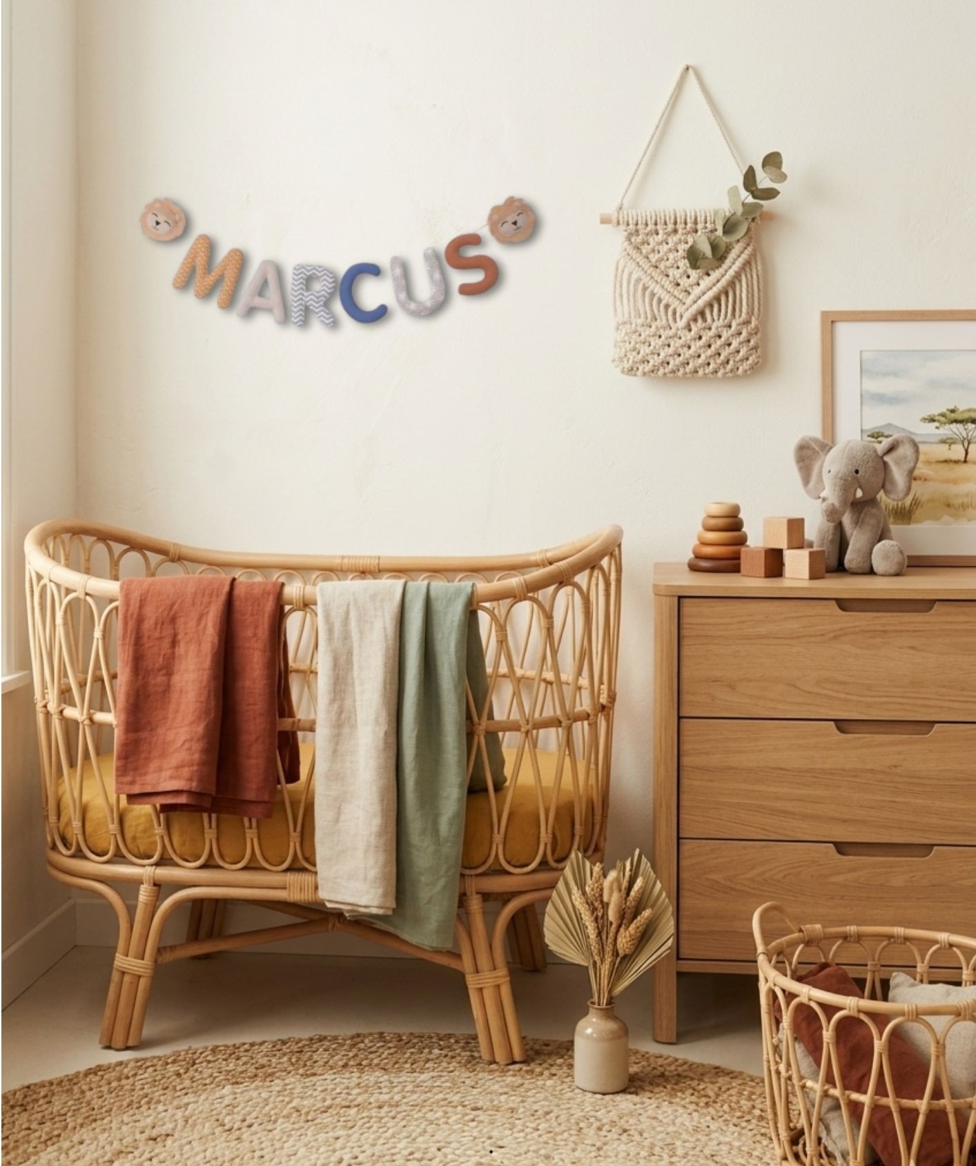 chambre bebe safari et savane