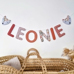 décoration murale enfant personnalisée prenom bebe fille terracotta