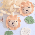 décoration chambre bébé lion beige