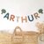 guirlande prénom pour décoration murale personnalisée pour chambre bébé garçon thème foret arbres et nature