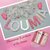 décoration murale chambre bebe fille personnalisée en guirlande prénom avec tissus vieux rose et beige