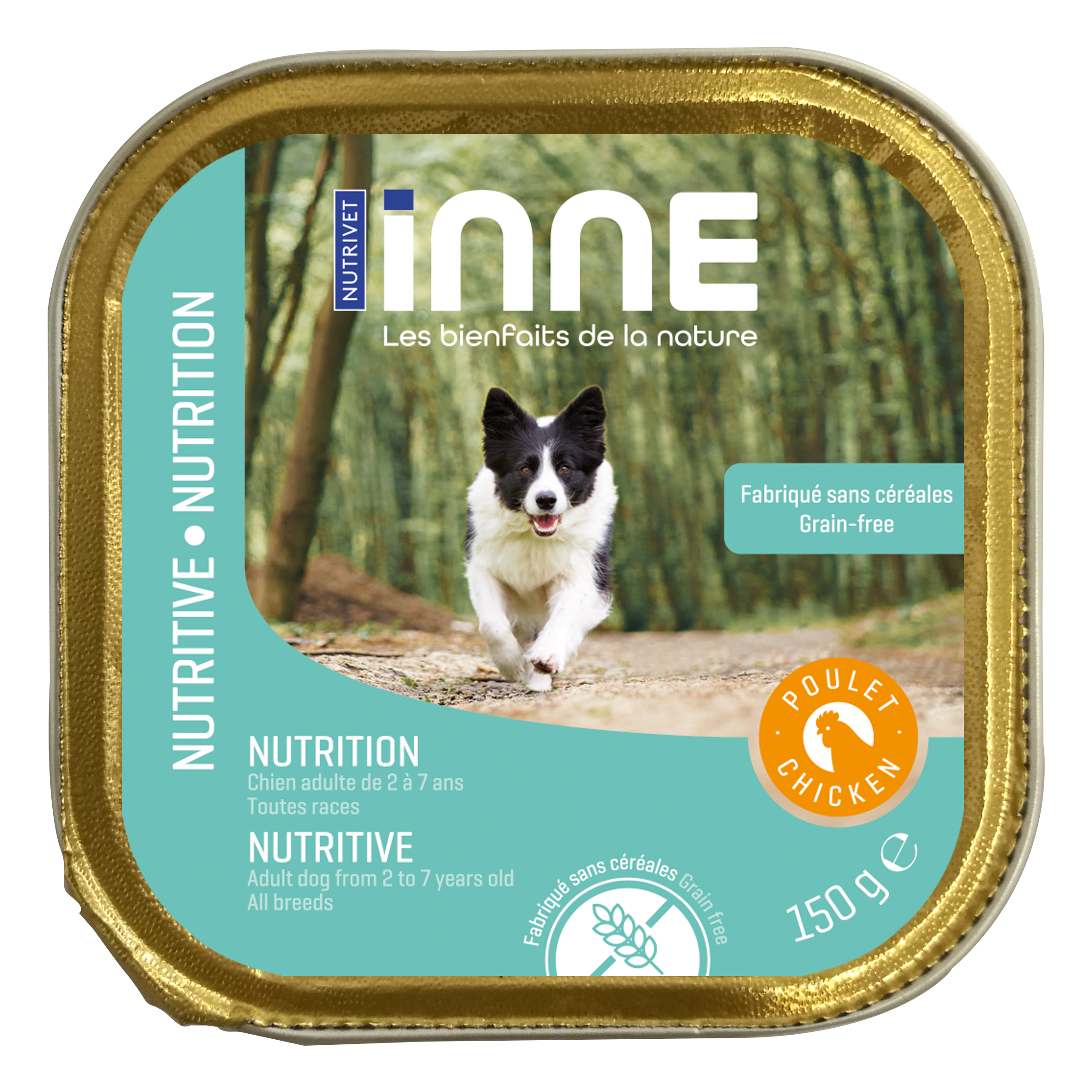 INNE_terrine_chien_nutrition_poulet_150g_HD